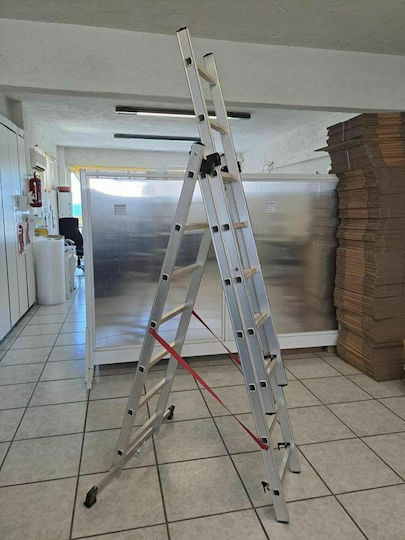 GeHock Τριπλή Σκάλα Αλουμινίου 3x7