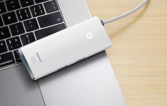 Baseus Lite Series USB-C Docking Station με HDMI Λευκό