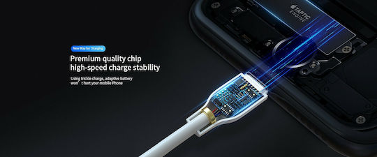 Joyroom S-L352 LED USB 2.0 до микро USB кабел Черен 1м 1бр