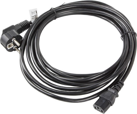 Lanberg IEC C13 - Schuko Cable 10m Black (CA-C13C-11CC-0100-BK)