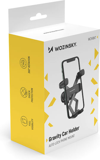 Wozinsky Car Mobile Mount with Adjustable Hooks Black