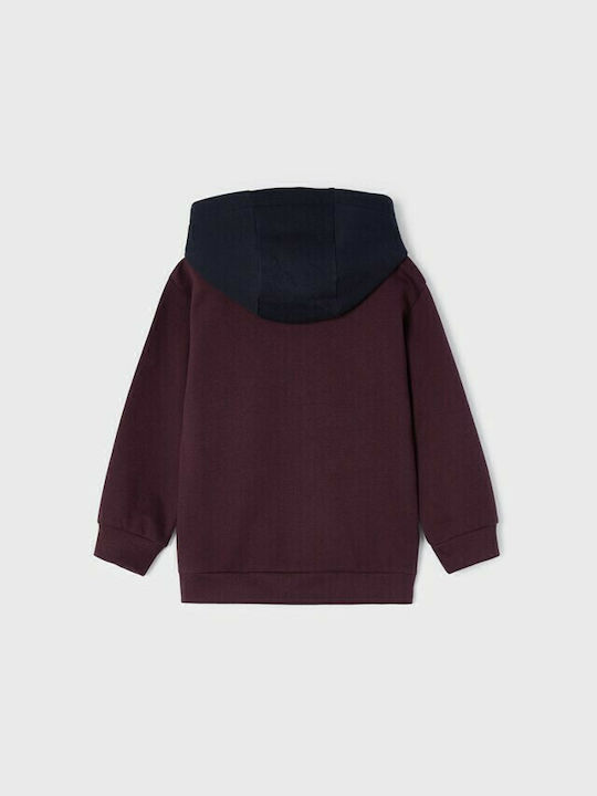 Mayoral Kids Sweatshirt with Hood Burgundy