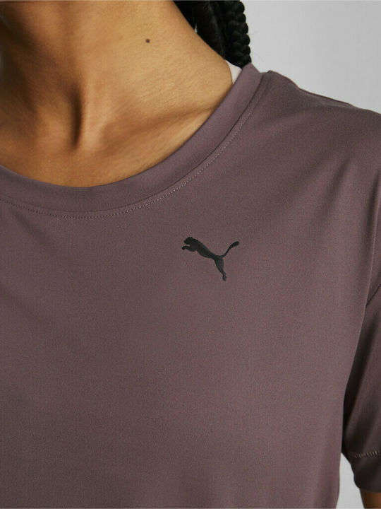 Puma Studio Trend Γυναικείο Αθλητικό T-shirt Dusty Plum