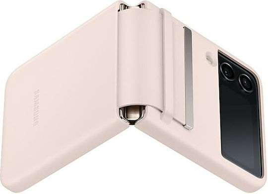 Samsung Leather Cover Umschlag Rückseite Leder Peach (Galaxy Z Flip4)