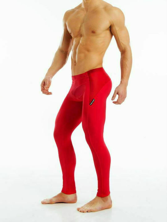 Modus Vivendi Active Long Meggings Herren Sportleggings Lang Rot