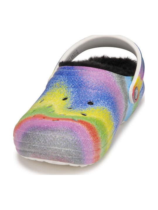 Crocs Classic Lined Spray Women's Clogs with Fur