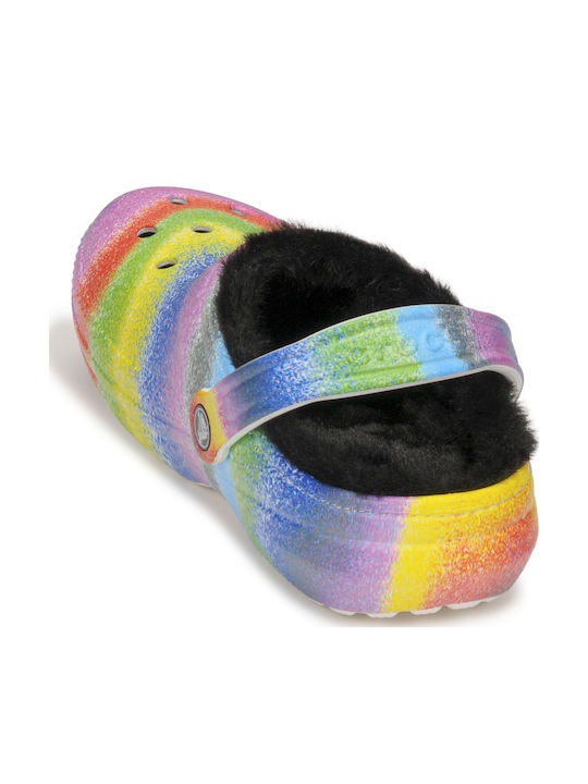 Crocs Classic Lined Spray Women's Clogs with Fur