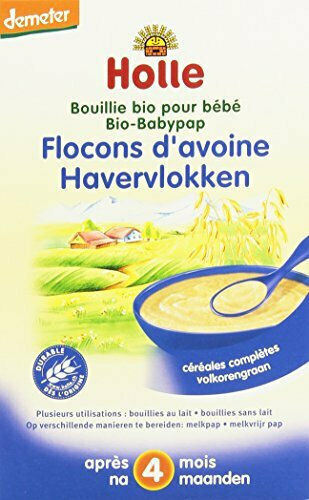 Holle Baby Cream Oat Flakes No Added Sugar 250gr for 4+ Months