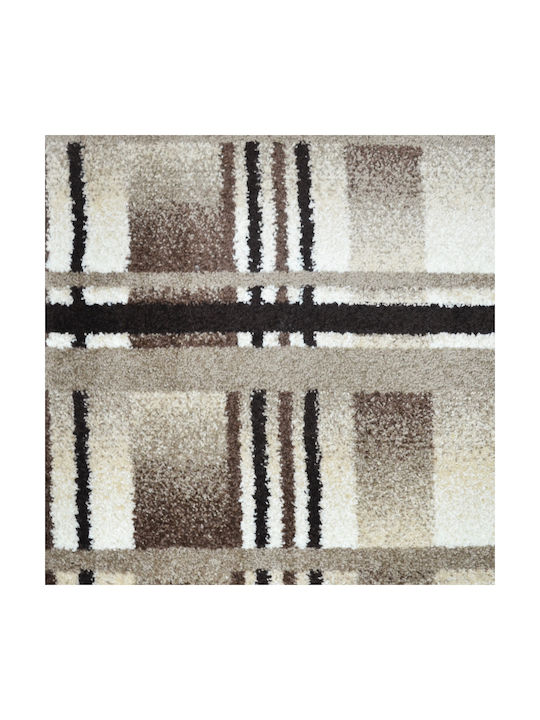 Saray Home Geometric Modern Bedroom Rugs Set Brown N9044-DBR-SET 3pcs