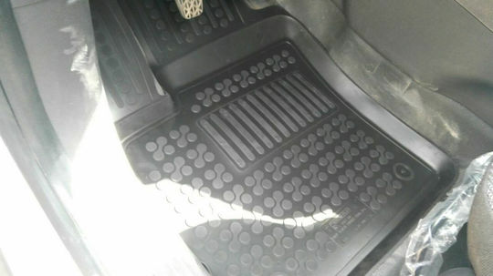 Rezaw Plast Front Mats 2pcs Tray Type for Ford Transit Courier 2014+ Black