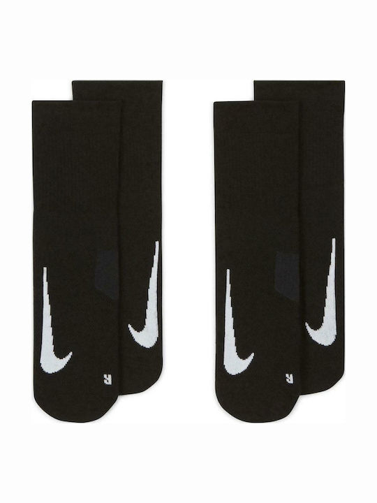 Nike Multiplier Ankle Socks Running Κάλτσες Πολύχρωμες 2 Ζεύγη