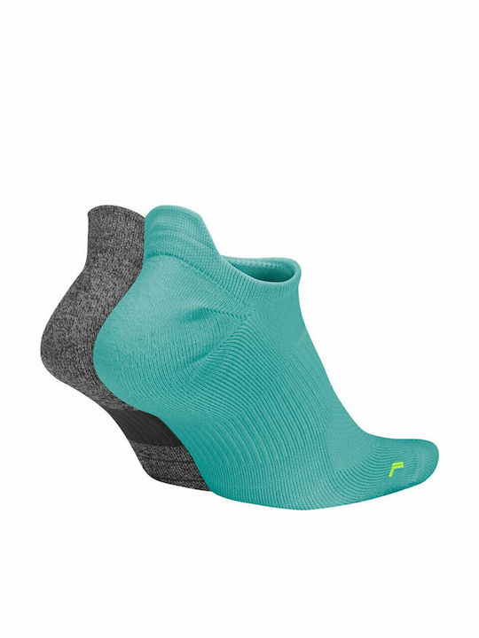 Nike Multiplier Running Socks Running Κάλτσες Πολύχρωμες 2 Ζεύγη