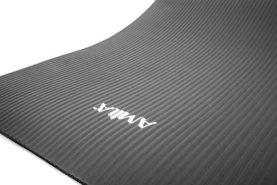 AMILA Exercise Mat Gray with Carry Strap (142x60x1.2cm)