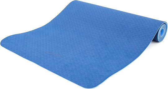 AMILA Exercise Mat Blue with Carry Strap (173x61x0.6cm)
