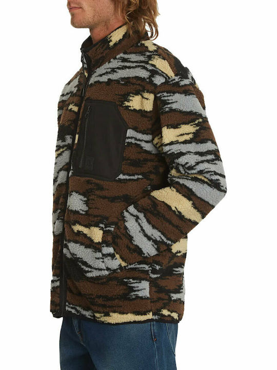 Muzzer Fuzzar Ανδρική Ζακέτα Fleece Καφέ