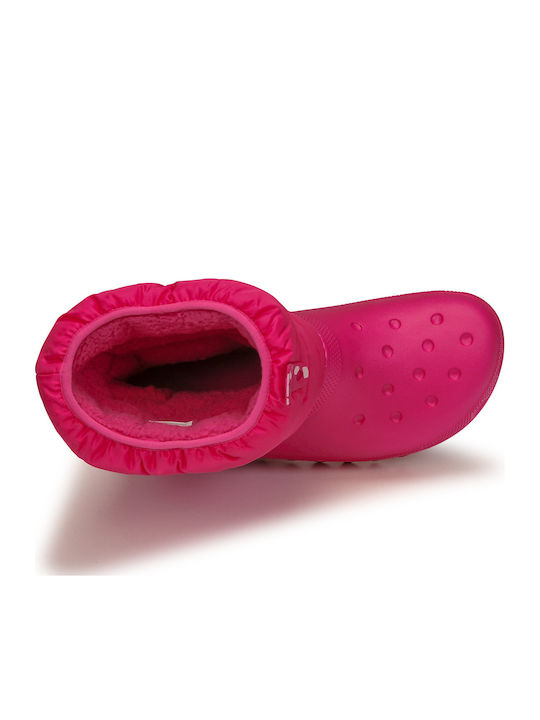 Classic Neo Puff Kids Snow Boots Fuchsia