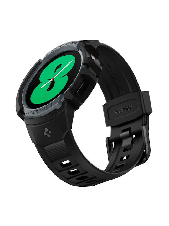 Spigen Rugged Armor Pro Θήκη Σιλικόνης Charcoal Grey για το Galaxy Watch 4 / 5 44mm
