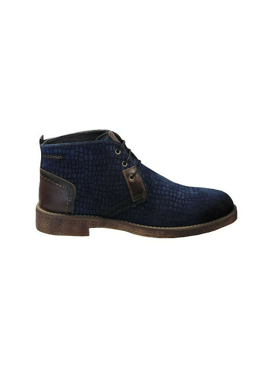 Tsimpolis Shoes 160 Men's Boot Leather Beaver Blue 25324