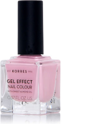 Korres Gel Effect Gloss Βερνίκι Νυχιών Μακράς Διαρκείας Ροζ 5 Candy Pink 11ml