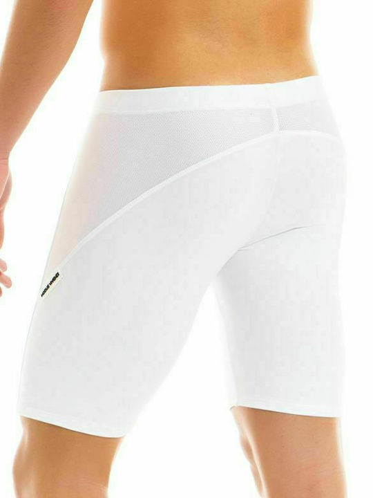 Modus Vivendi Active Short Meggings Ανδρικό Αθλητικό Κολάν Κοντό Λευκό