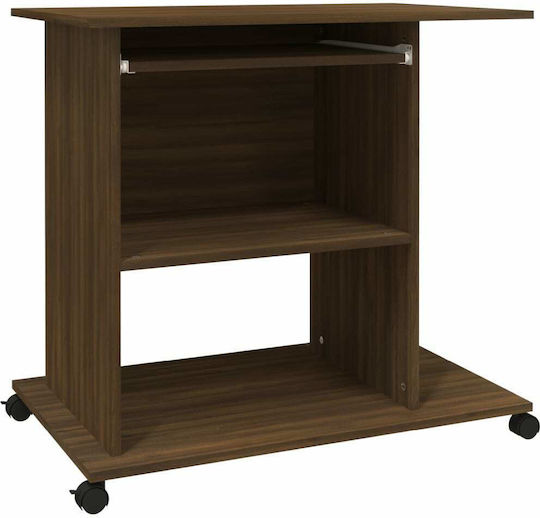 Computer Office Wooden Brown 80x50x75cm