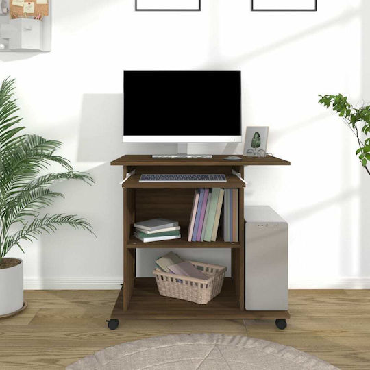 Computer Office Wooden Brown 80x50x75cm