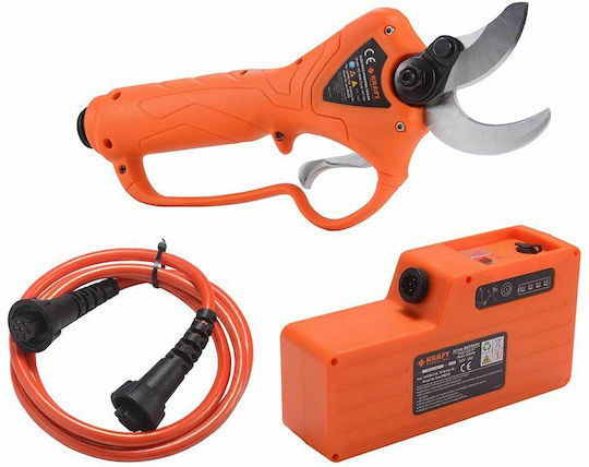 Kraft Ψαλίδι Κλαδέματος Μπαταρίας Brushless 36V 1x4Ah με Μέγιστη Διάμετρο Κοπής 36mm σε Βαλιτσάκι Μεταφοράς