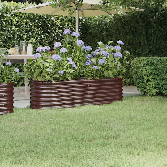 vidaXL Planter Box Metal Maro 152x40x36cm.