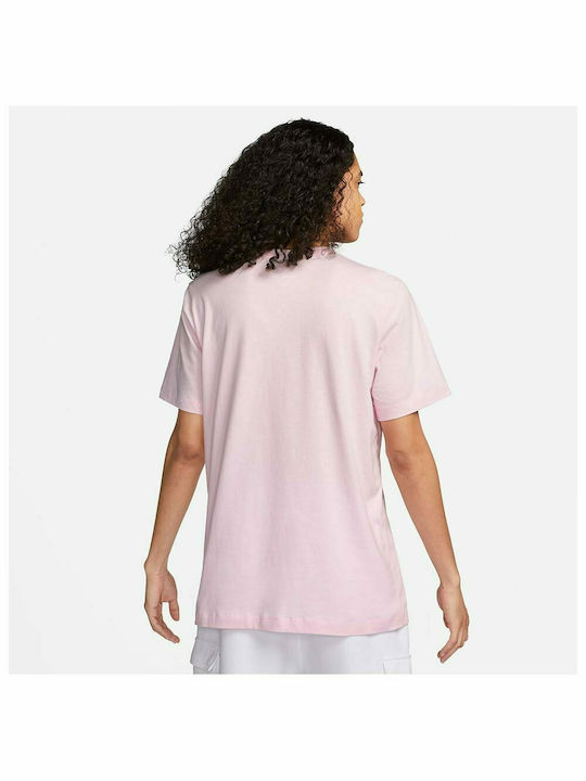 Nike Just Do It Ανδρικό Αθλητικό T-shirt Κοντομάνικο Ροζ