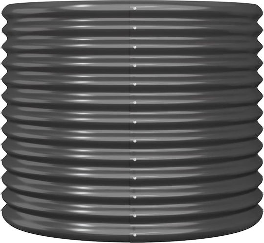 vidaXL Blumenkasten Metallisch Charcoal 80x80x68cm.