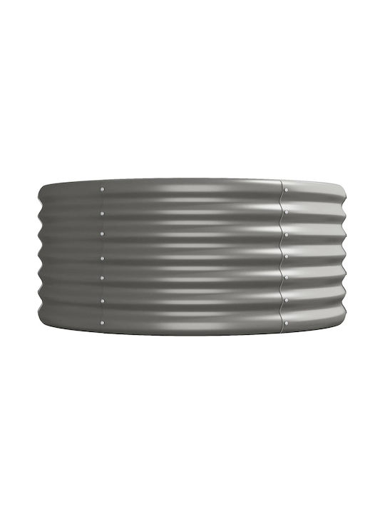 vidaXL Planter Box Metallic Gray 620x80x36cm.