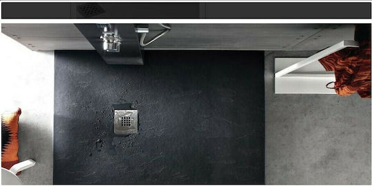 Karag Rectangular Artificial Stone Shower Ardesia Pietra 80x120x2.5cm