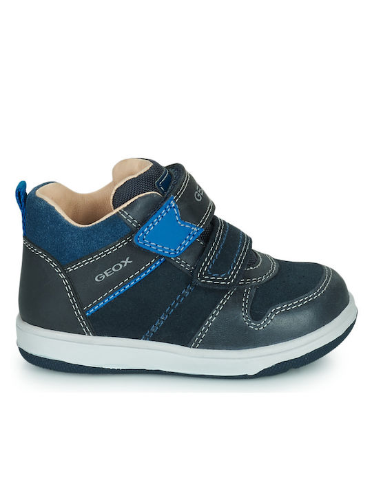 Geox Kinder-Sneaker Hoch Anatomisch mit Klettverschluss Blau