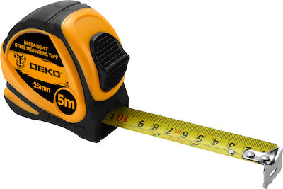 Deko Tape Measure with Auto-Rewind 25mm x 5m