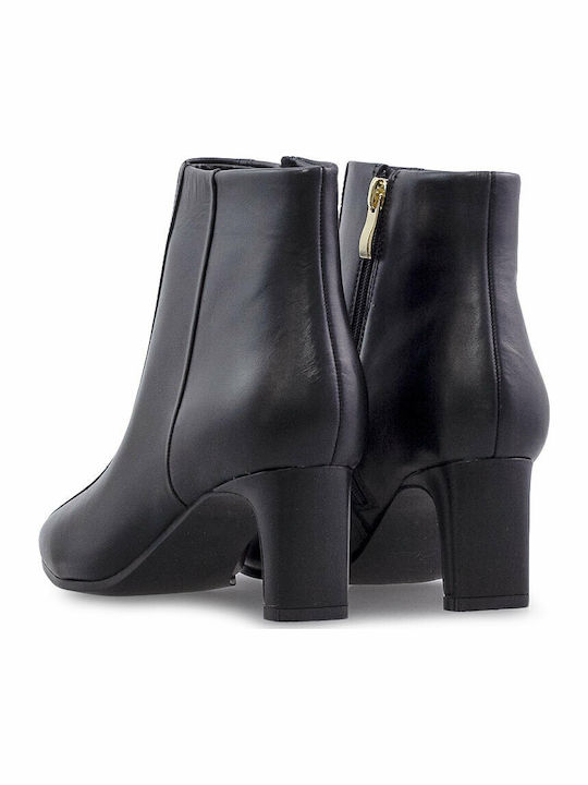Seren55 Top Leder Damen Stiefeletten Schwarz