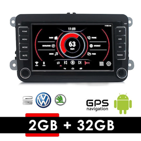Sistem Audio Auto pentru Seat Leon / Alhambra / Altea / Toledo Skoda Octavia / Fabia / Rapid / Roomster / Superb / Yeti Volkswagen Magazin online de golf / Polo / Passat / Transportator / Magazin online Sharan / Amarok / Gândac / Caddy / Eos / Jetta / Scirocco / Tiguan / Turul 2004-2009 (Bluetooth/USB/WiFi/GPS/Apple-Carplay/Android-Auto) cu Ecran Tactil 7"