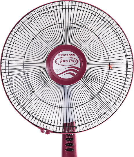 Juro-Pro Aiolos Ανεμιστήρας Ορθοστάτης 50W Διαμέτρου 40cm Κόκκινος