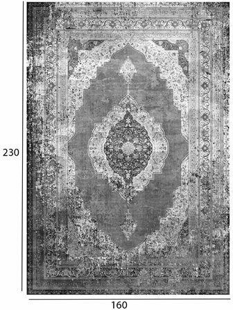 HomeMarkt Josiane Χαλί Ορθογώνιο με Κρόσια Γκρι 160x230cm