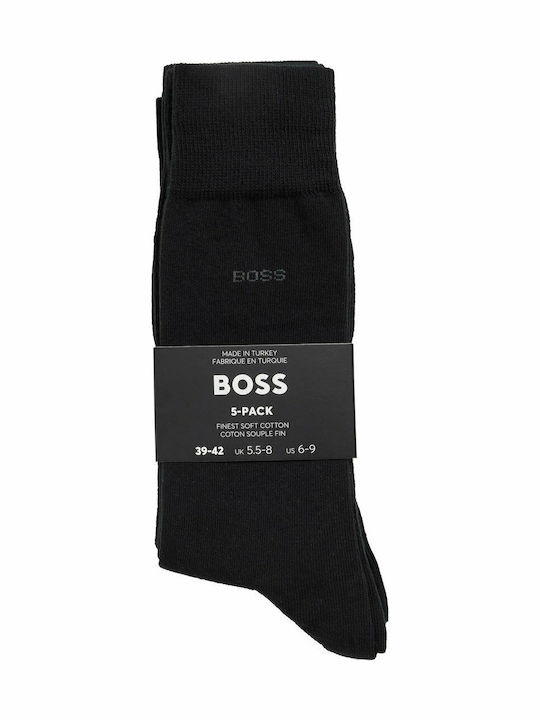 Boss Ανδρικές Κάλτσες Μαύρο 5Pack