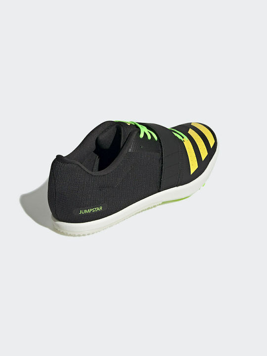 Adidas Jumpstar Αθλητικά Παπούτσια Spikes Core Black / Beam Yellow / Solar Green