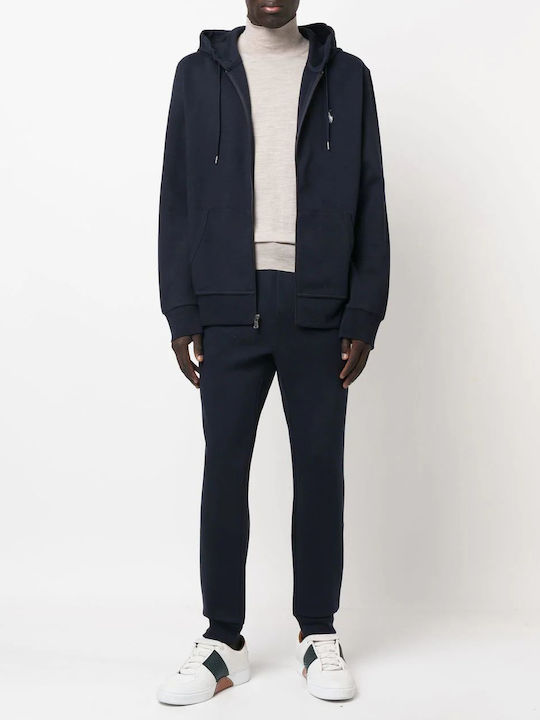 Sweatshirt with Hood Navy Blue