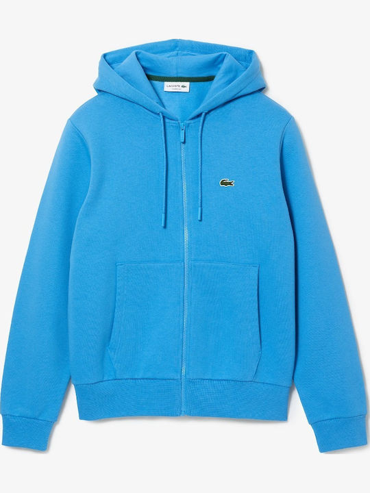 Light Blue Hooded Cardigan