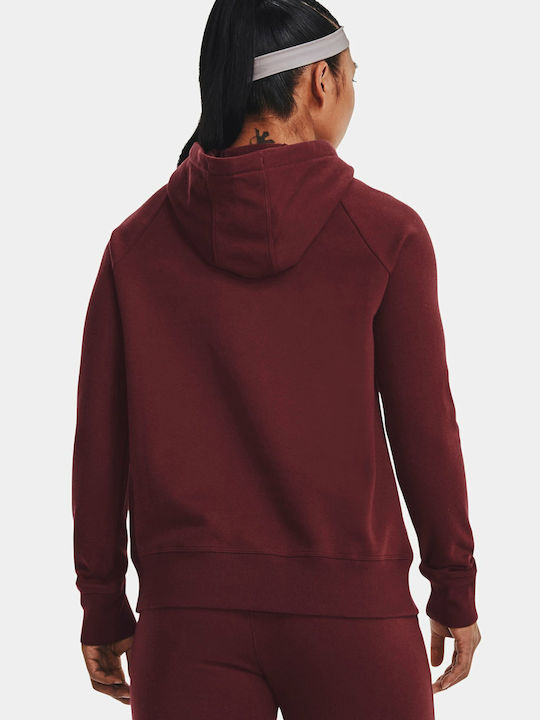 Rival Women's Sweatshirt Hooded Chestnut Red