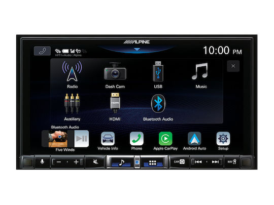 Alpine Ηχοσύστημα Αυτοκινήτου 2DIN (Bluetooth/USB/AUX/CD) με Οθόνη Αφής 7"