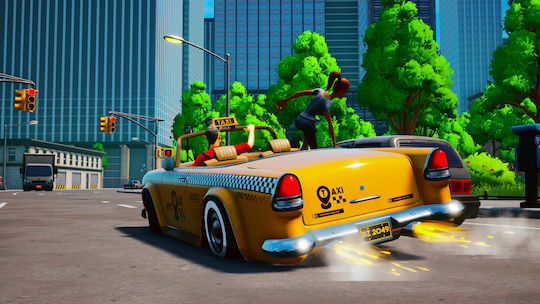 Taxi Chaos Steering Wheel Bundle (Код в кутия) Игра за Switch