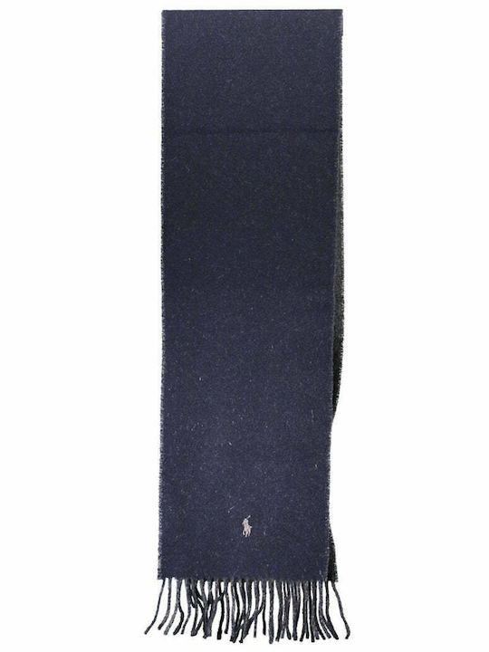 Ralph Lauren Men's Wool Scarf Navy Blue