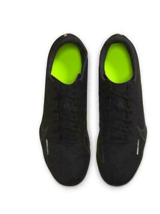 Nike Mercurial Vapor 15 Club Football Shoes with Cleats Black / Dark Smoke Grey / Summit White / Volt