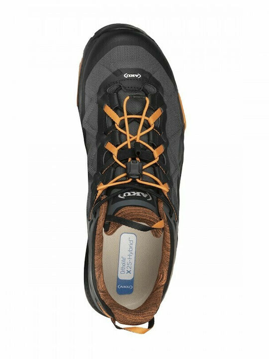 Aku ROCKET DFS GTX Ανδρικά Ορειβατικά Παπούτσια Αδιάβροχα με Μεμβράνη Gore-Tex Μαύρα