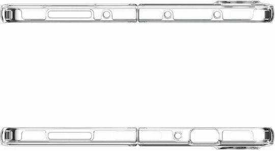 Spigen Crystal Hybrid Umschlag Rückseite Kunststoff / Silikon 2mm Transparent (Galaxy Z Fold4)