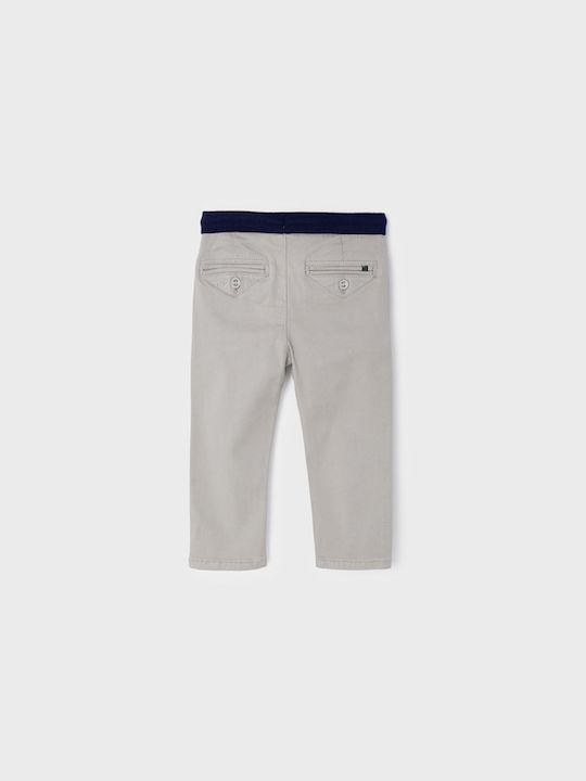 Mayoral Boys Fabric Chino Trouser Beige